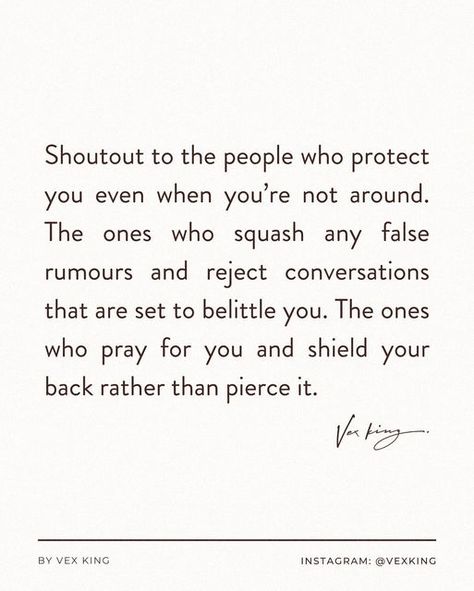 VEX KING | Self-love Writer on Instagram: "Tag someone below who, despite their own shortcomings, has always been there to support you, defend your name, and bring out the best in you. You’re a real one 🤍👇🏽⁣ ⁣ How someone acts, speaks, and feels about you behind your back is much more telling of them and your relationship than how they are to your face. Fortunately, the signs of loyalty, integrity, and trust, or a lack thereof, are easy to spot if you know what to look for.⁣ ⁣ People who prot Your Name Quotes, Vex King, Loyalty Quotes, Trust Quotes, You've Changed, Real One, The Signs, Tag Someone, Your Back