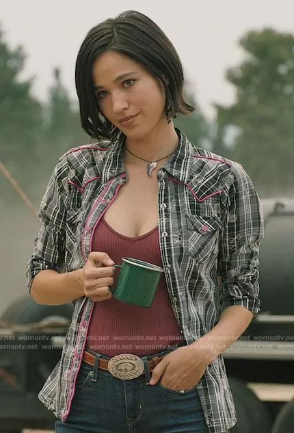 Monica Dutton, Yellowstone Cast, Kelsey Asbille, Yellowstone Outfits, Dutton Family, Cattle Ranch, Shop For Clothes, Indian Reservation, Western Apparel