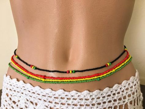 Waist Jewelry Indian, Waist Beads African, Belly Beads, Waist Jewelry, Beads Art, Rasta Colors, Tools For Women, Belly Jewelry, Body Adornment