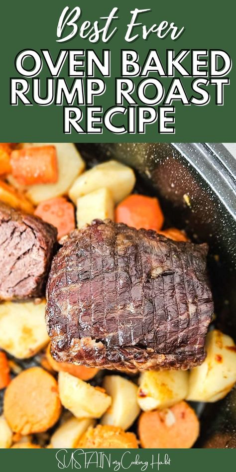 Whether you're a seasoned cook or just starting out in the kitchen, this oven-baked rump roast recipe takes it to another level. Baked Rump Roast, Cooking A Rump Roast In The Oven, Oven Rump Roast Recipes, Bottom Rump Roast Recipes, Bottom Round Roast Recipes Oven, Rump Roast Recipe Oven, Tender Rump Roast In The Oven, Boneless Rump Roast Recipes, How To Cook A Rump Roast In The Oven