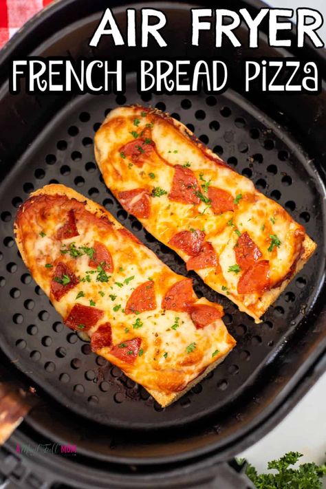 Air Fryer French Bread Pizza, Air Fryer French Bread, Actifry Recipes, Ninja Cooking System Recipes, Air Fryer Recipes Dessert, New Air Fryer Recipes, Air Fryer Recipes Snacks, Air Fryer Cooking Times, French Bread Pizza