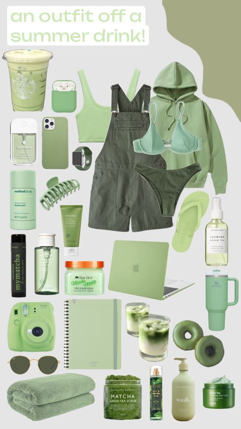 @justagirlofmanyhobbies #remix #comp #icedmatchalatte #matcha #matchaaesthetic #matchalatte #matchagreen #matchagirl #green #greenaesthetic #outfitinspo #outfit #fitinspo #summer #summeraesthetic #summeroutfit Matcha Aesthetic Outfit, Matcha Color Aesthetic, Matcha Outfit, Mocha Green, Green Tea Scrub, Lofi Girl, Matcha Girl, Matcha Color, Matcha Lover