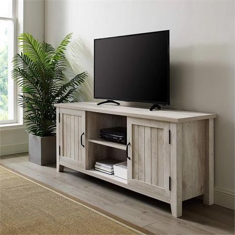 Farmhouse tv console decor