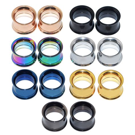 DandM Jewelry 14pcs Stainless Steel Screw Tunnels Plugs Ear Expander Multi-Colors Body Piercing ** Click image to review more details. (This is an affiliate link) Ear Gauges Plugs, Flesh Tunnel, Ear Tunnels, Tunnels And Plugs, Ear Gauges, Ear Plugs, Body Jewelry, Screw, Jewelry Watches