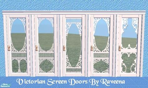 Grandma House Exterior, Victorian Porch Ideas, Vintage Porch Decor, Screen Door Diy, Screened Door, Porche Design, Screen Porch Decor, Box Doll House, Door Canopy Porch