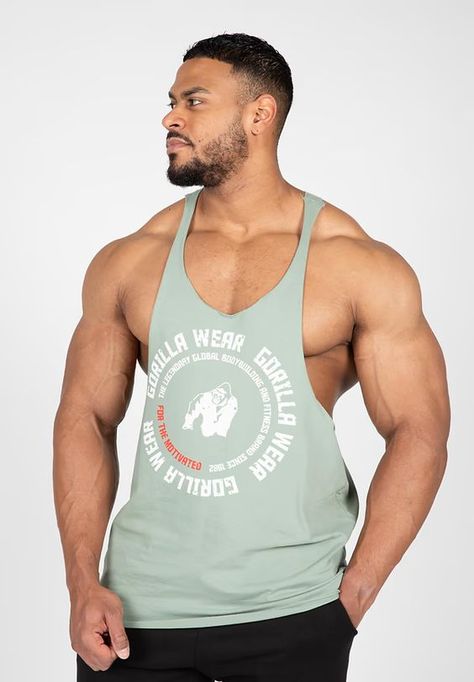 Melrose Stringer - Green Bay - GYM READY EQUIPMENT The Aesthetics, Home Gym Equipment, Muscle Tank Tops, Muscle Tanks, Home Gym, Green Bay, Low Cut, Oversized Fits, The Golden