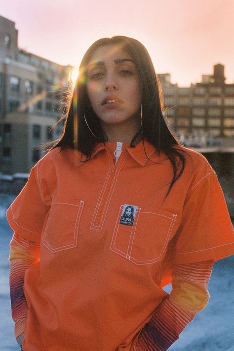 mademe x girl lourdes leon mayan Toledano sam puglia Madonna Daughter, Retro Skater, Sporty Jacket, Skater Girl Outfits, Skater Girls, Fashion Project, Fashion Advice, 90s Fashion, Madonna