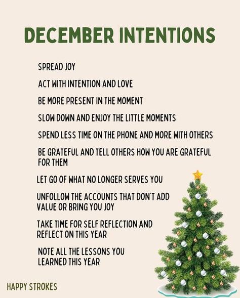 December Mindfulness, December Intentions, November Intentions, December Motivation, December Affirmations, 2025 Affirmations, Christmas Affirmations, December Magic, Monthly Intentions