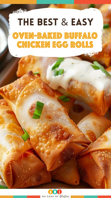 Buffalo Chicken Egg Rolls Recipe Buffalo Chicken Pie, Chicken Egg Rolls Recipe, Buffalo Chicken Egg Rolls, Best Spaghetti Recipe, Chicken Buffalo, Egg Rolls Recipe, Gluten Free Holiday Recipes, Chicken Egg Rolls, Smoked Food