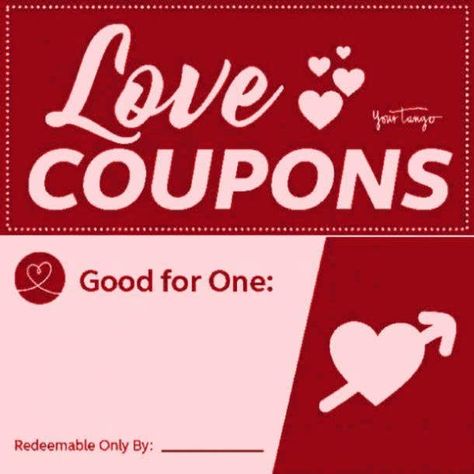 Love Coupon Ideas, Diy Love Coupons, Couples Coupons, Valentines Coupons, Coupon Template, Coupon Ideas, Love Coupons, Beautiful Bouquet Of Flowers