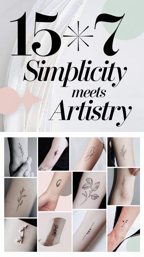 15 Minimalist Tattoo Designs That Are So Simple Yet Stunning (You Won't Believe #7!) Straight Line Tattoo Design, Fine Line Feminine Tattoo, Tiny Line Tattoos, Single Needle Tattoo Ideas, Simple Linework Tattoos, Dainty Tattoos For Women, Tiny Symbols, Straight Line Tattoo, Joy Tattoo