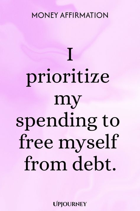 Money Affirmation: I prioritize my spending to free myself from debt. Positive Financial Quotes, Manifest Wealth Prosperity Affirmations, Money Mindset Affirmations, Positive Money Affirmations, Manifesting Money Affirmations, Financial Affirmations, Work Etiquette, Psychology Terms, Relationship Quizzes