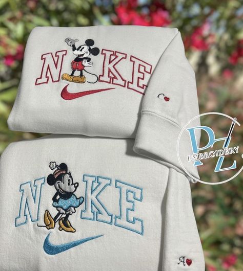 Nike Matching Hoodies, Matching Nike Hoodies, Couples Sweatshirts Hoodie, Disney Jumper, Mickey Mouse Disneyland, Nike Hoodies, Matching Hoodies For Couples, Cute Nike Outfits, Matching Hoodies