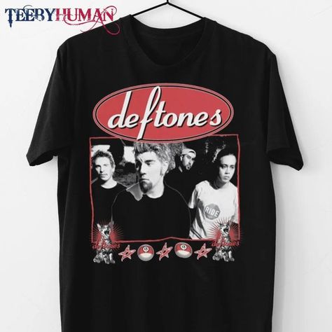 Deftones Band In Concert Unisex Tee Classic T-Shirt Check more at https://teebyhuman.com/product/deftones-band-in-concert-unisex-tee-classic-t-shirt/ Deftones Shirt Png, Deftones Band, Deftones Shirt, Hip Hop 90s, Grunge Clothes, Retro T Shirt, Product Listing, Fashion Victim, Band Shirts