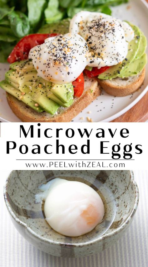 Egg In The Microwave, Cooking Poached Eggs, Easy Poached Eggs, Poaching Eggs, Poach An Egg, Gut Diet, Best Egg Recipes, Poached Egg Recipe, Microwave Eggs