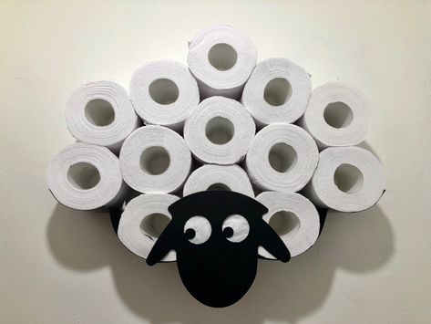 Sheep Toilet Paper Holder Toilet Paper Holder Wall, Brick Masonry, Masonry Wall, Roll Holder, Diy Holder, Toilet Roll, Toilet Roll Holder, Welding Projects, Paper Holder