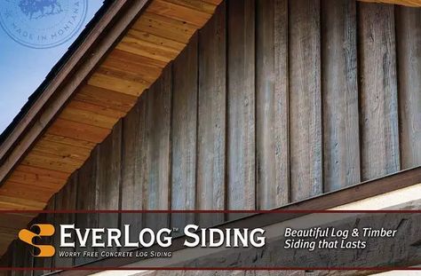 Concrete Board Siding, Siding Remodel, Metal Siding House, Cabin Siding, Log Cabin Siding, Cement Board Siding, Tin Siding, Simple Cabin, Concrete Siding