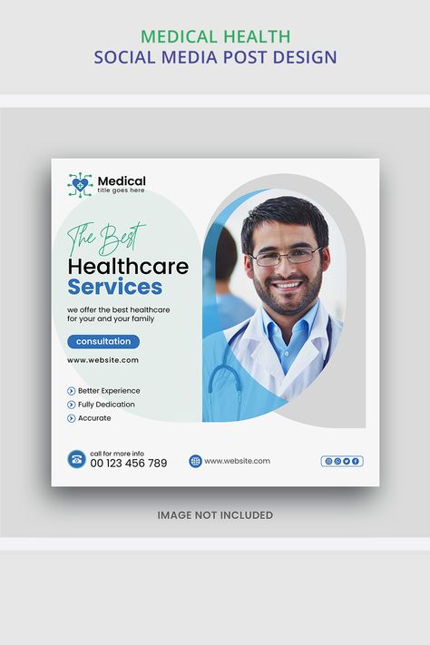 medical background, medical logo, medical social media post design Social Media Post Design Graphics, Hospital Banner Design, Healthcare Poster Design, Creative Linkedin Banner, Hospital Poster Design, Post Creative Design, Poster Hospital, Linkedin Template, Healthcare Poster