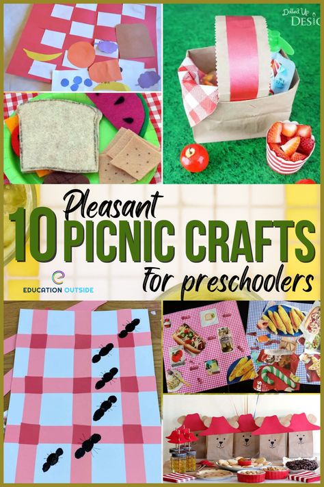 Picnic School Activities, Daycare Picnic Ideas, Picnic For Preschoolers, Classroom Picnic Ideas, Picnic Books Preschool, Picnic Craft Preschool, Kindergarten Picnic Ideas, Picnic Kindergarten Activities, Picnic Ideas For Preschoolers