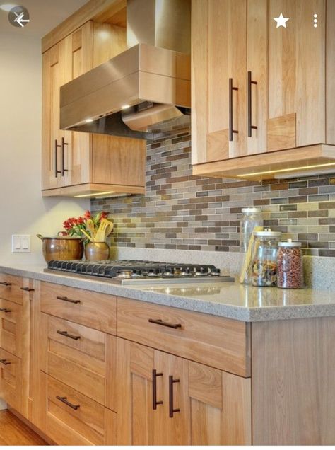 Birch Kitchen Cabinets, Neutral Kitchens, Light Wood Kitchens, Modern Home Decor Kitchen, Birch Cabinets, Maple Kitchen, Neutral Kitchen, Maple Cabinets, New Kitchen Cabinets