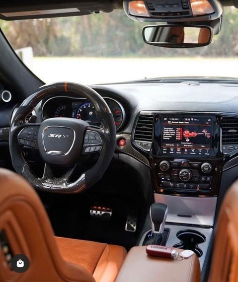 Dodge Hellcat Interior, Track Hawk Interior, Jeep Trackhawk Interior, Trackhawk Interior, Srt Jeep Grand Cherokee, Jeep Grand Cherokee Interior, White Jeep Grand Cherokee, Dodge Suv, Durango Hellcat