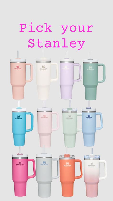 Stanley Water Bottle With Straw, Mini Stanley Cup Pink, Cute Stanley’s, Pink Stanley Cup Target, Dental Braces Colors, Pink Stanley Cup With Handle, Paw Print Nails, Stanley Water Bottle, Trendy Water Bottles