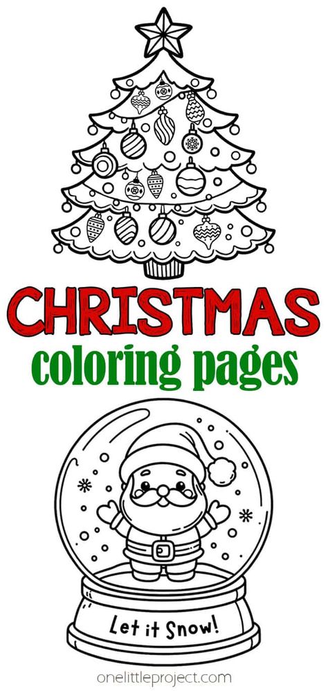 These Christmas coloring pages are SO CUTE and are such a creative winter activity. Both kids and adults will have fun with an adorable Christmas coloring page. Enjoy a festive and creative coloring session with free, printable Christmas coloring sheets. Such a fun way to celebrate Christmas, and perfect for winter, classrooms, libraries, sleepovers, and birthday parties. And they're all FREE to download and print! Cute Christmas Coloring Pages For Kids, Christmas Kids Printables, Christmas Craft Printables Free Kids, Free Christmas Coloring Pages Printables, Christmas Color Pages, Christmas Coloring Sheets Free Printable, Kids Coloring Pages Free Printable, Christmas Coloring Pictures, Christmas Coloring Pages Free Printable