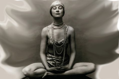 Religious, Spiritual, and “None of the Above”: How Did Mindfulness Get So Big? Wellcome Collection, Dog Yoga, Yoga Art, Photographic Studio, Yoga Pose, Vintage Photographs, Yoga Inspiration, Namaste, Old Photos