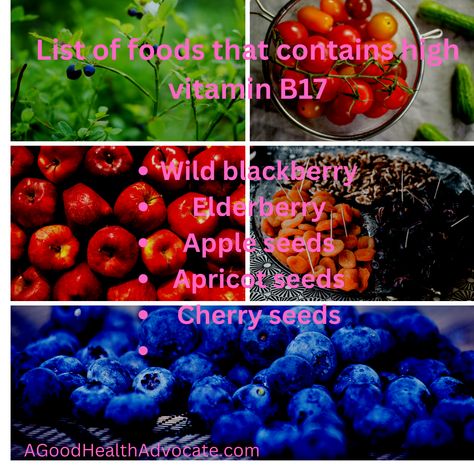 List of foods that contains high vitamin B17 #agoodhealthadvocate.com Vitamin B17, Cherry Seeds, List Of Foods, Apricot Seeds, Apple Seeds, Body Is A Temple, Food Lists, Blackberry, Vitamins