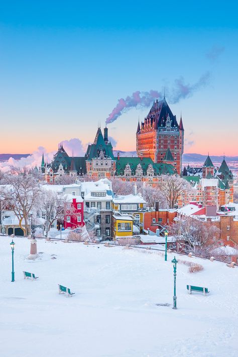 Experience the ULTIMATE snowy winter vacation in Quebec City, Canada with these 10 unforgettable winter activities you can do in Quebec City! Here are all the best things to do in Quebec City in the winter! #quebec #canada #travel #syrup Things To Do In Quebec, Quebec Winter, Quebec City Canada, Canada City, Canada Photography, Living Modern, Belem, Quebec City, Quebec Canada