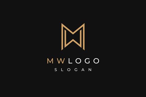 Wm Monogram, Mw Logo Design, Wm Logo, Mw Logo, Simple Monogram, Modern Real Estate, Nail Logo, Real Estate Business, Logo Images