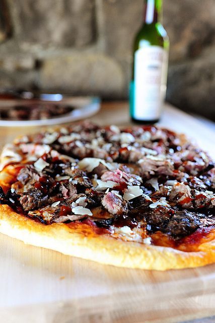 Steak Pizza, Balsamic Onions, Pizza Roll, Pizza Making, Pizza Pie, Steak Sauce, Ree Drummond, Pizza Pizza, Grilled Steak