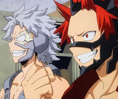 Kirishima X Tetsutetsu, Kirishima And Tetsutetsu, Tetsutetsu Tetsutetsu, Mha Pics, Class 1b, Mha Ships, Kirishima Eijirou, Anime Pfp, Boku No Hero