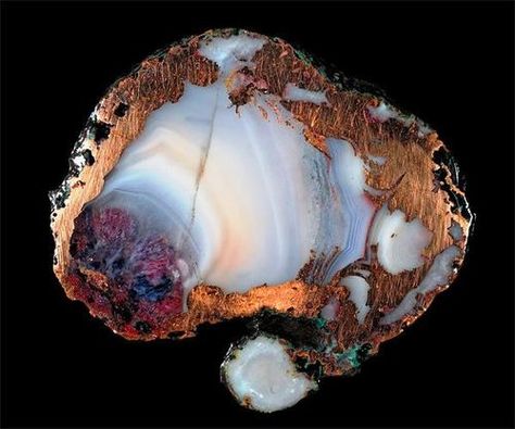 Tumblr Agate Hunting, Copper Agate, Clear Calcite, Lake Superior Agates, Copper Mineral, Reference Art, Rock Minerals, Beautiful Stones, Beautiful Rocks