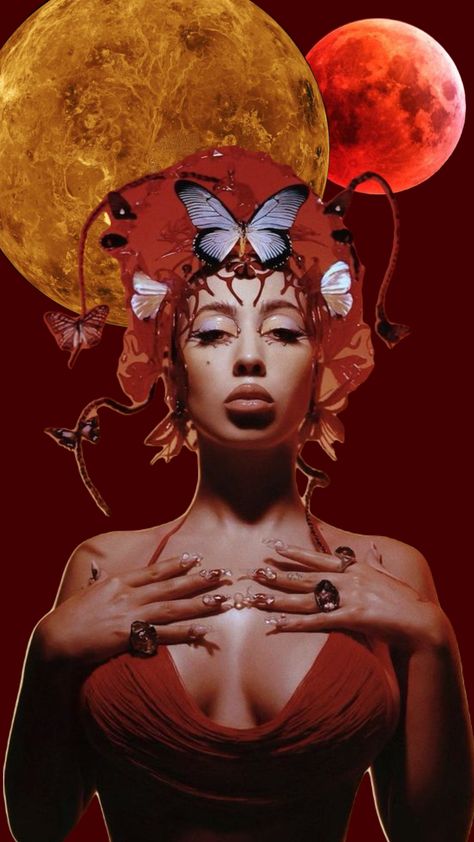 Kali Uchis Art, Kali Uchis Poster, Poster Singer, Celebrity Artwork, Mother Kali, Goddess Aesthetic, Cool Album Covers, Poster Music, Glam Photoshoot