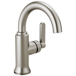 Single Hole Bathroom Faucets | Delta Faucet Bathroom Sink Faucets Brushed Nickel, Bathroom Faucets Brushed Nickel, Brushed Nickel Faucet, Single Handle Bathroom Faucet, Steam Showers Bathroom, Single Hole Bathroom Faucet, Delta Faucets, Single Hole Faucet, Lavatory Faucet