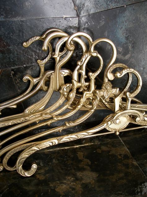 Brass Wedding, Wedding Dress Hangers, Clothing Hanger, Vintage Hangers, Bridal Hangers, Wedding Dress Hanger, Dress Hanger, Wedding Hangers, Casa Vintage