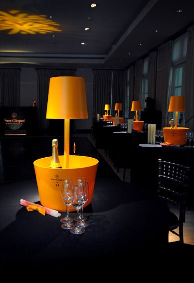 Veuve Clicquot Party Decor, Veuve Clicquot Party, Veuve Cliquot, Pop Fizz Clink, Champagne Bar, Bottle Service, Champagne Buckets, Party Photo, Event Marketing