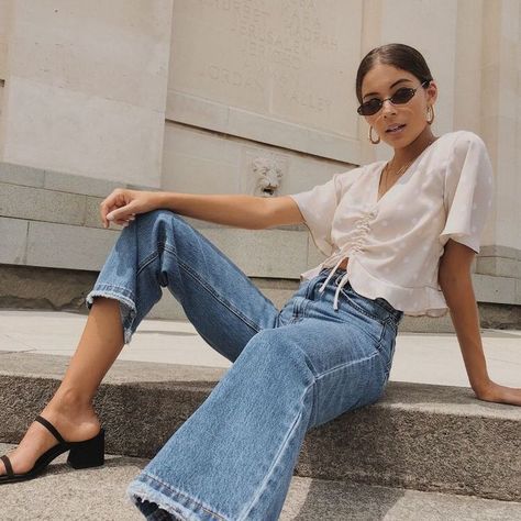 Chic spring outfits #springootd #style Look Jean, Mode Inspo, Soft Grunge, Looks Style, Mode Inspiration, Outfit Casual, Looks Vintage, Outfits Casuales, Look Fashion