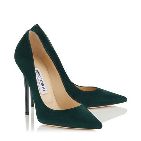 Green Suede Shoes, Achilles Heel, Hak Tinggi, Pointy Toe Shoes, Manolo Blahnik Heels, Stefan Janoski, Suede Leather Shoes, Green Heels, Jimmy Choo Heels