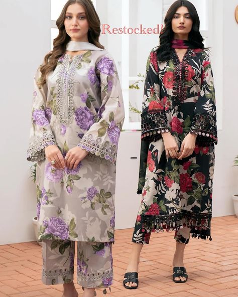 #restocked wear 24👗 Ready To Ship collection! Shop this look at www.Gulbuy.com #khaadi #khaadipret #khaadiuk #khaadiusa #aghanoor #aghanoorofficial #aghanooruk #pakistanifashion #eidcollection #eidhenna #eidoutfit #pakistanidressesuk #pakistaniuk #pakistaniukfashion Dress Design Pakistani, Kameez Design, Lawn Dress Design, Printed Dresses Fashion, Trendy Cocktail Dresses, Stylish Kurtis Design, Kameez Designs, Shirt Trouser, Simple Kurta Designs