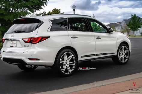 Imposing White Infiniti QX60 on 6 Spoke Split Wheels Infiniti Qx60, Super Yachts, Car Colors, My Dream Car, Military Discounts, Dream Car, Instagram Inspiration, New Cars, Dream Cars