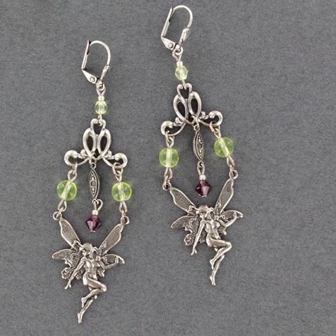 Sadie Green's Vaseline Glass Fairy Earrings | Massachusetts Made | USA Made Green Fairy Earrings, Fairy Jewelry Earrings, Fairy Core Earrings, Fairy Jewelry Diy, Fairy Earrings, Fairy Accessories, Fairy Jewelry, Dope Jewelry, Funky Jewelry