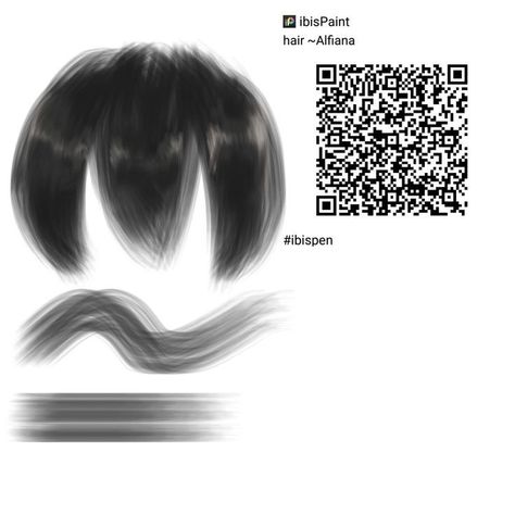 Kazyeoussy Ibis Paint Hair Brush, Tears Ibs Paint Qr Code, Ibis Paint Brush Code Hair, Ibs Paint, Ibis Paint Brush, Ibispaint Brushes, Brush Codes, Ibis Brushes, Emo Shirts