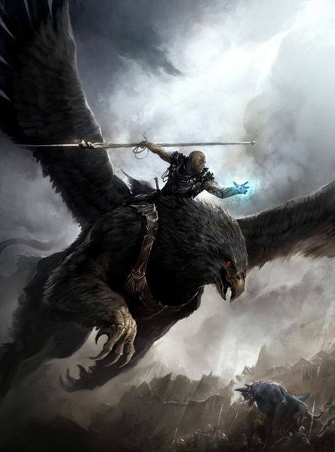 Griffon warrior The Brotherhood, Forgotten Realms, Guild Wars, 다크 판타지, Mythological Creatures, Mystical Creatures, High Fantasy, Fantasy Warrior, Arte Fantasy