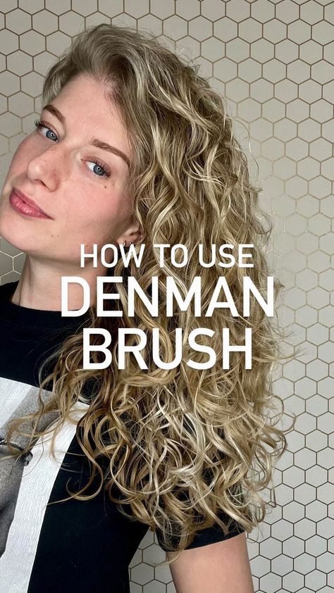 🌺 the Denman brush 🌺 Save for later! @wavydiede I used to rip my hair out when I tried to use the Denman D3 brush. I thought I needed… | Instagram D3 Brush, Denman Brush Tutorial, Curl Clumps, Best Detangling Brush, Denman Brush, Healthy Curls, Deva Curl, Curl Cream, Wavy Curly Hair