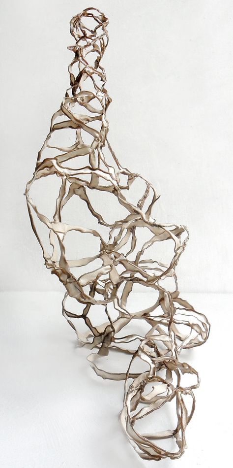 Wire And Fabric Sculpture, Fabric Abstract Art, Fine Art Sculpture, Abstract Wire Sculpture, 3d Artwork Sculpture, 3d Fabric Art, Bones Sculpture, 3d Wire Sculpture, Heaven Decor