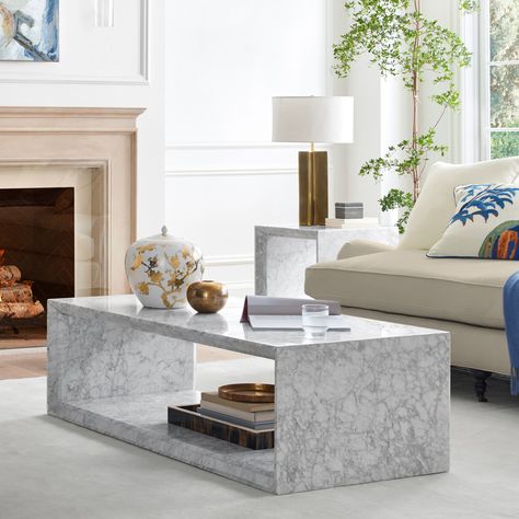 Marble coffee table