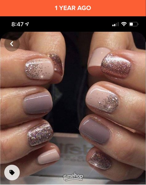 Taupe Nails, Dipped Nails, Orange Nails, Color Street Nails, Short Acrylic Nails, Nail Polishes, Gorgeous Nails, Magpie, Acrylic Nail Designs