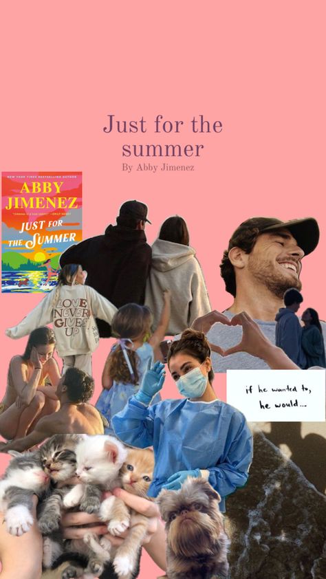 Aesthetic of the book just for the summer by Abby Jimenez. #booktok #reading #justforthesummer #aesthetic #follow #followformore #readingaesthetic #books #bookworm #summeraesthetic Summer Book Aesthetic, The Summer Aesthetic, Abby Jimenez, Summer Book, Summer Books, Summer Of Love, Book Aesthetic, Summer Aesthetic, Never Give Up